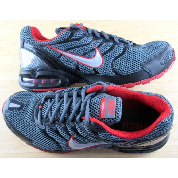 Nike Men\'s Air Max Torch 4 Running Shoes Dark Grey Metallic Silver Red Sizes NIB main image 5